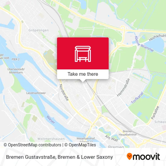 Карта Bremen Gustavstraße