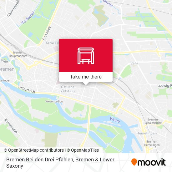 Карта Bremen Bei den Drei Pfählen