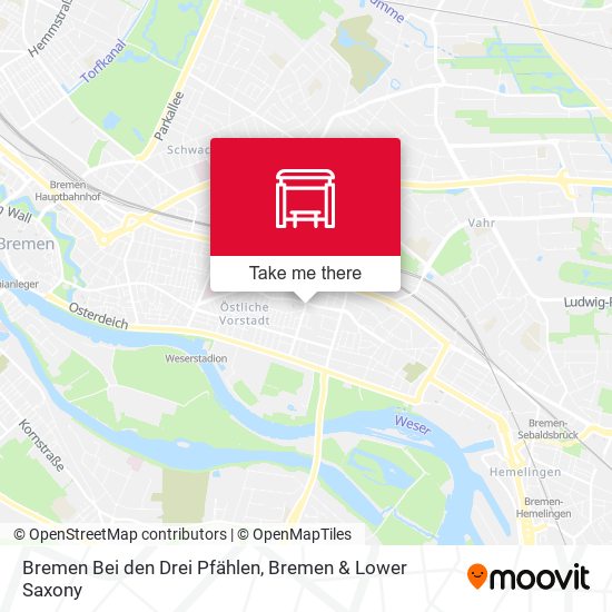 Bremen Bei den Drei Pfählen map