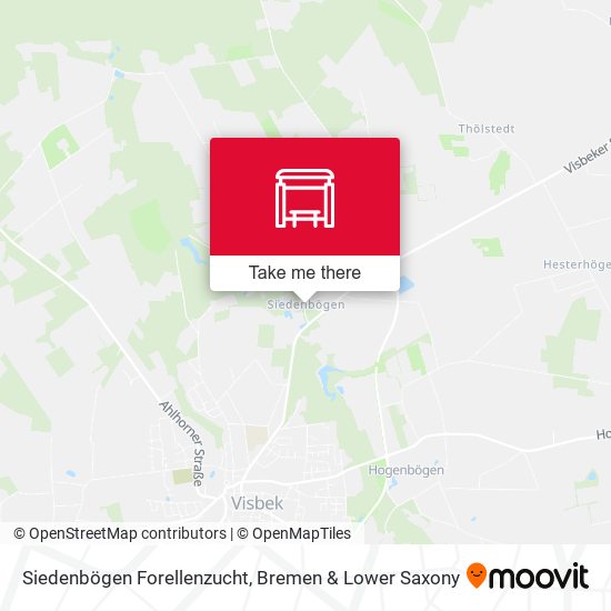 Siedenbögen Forellenzucht map