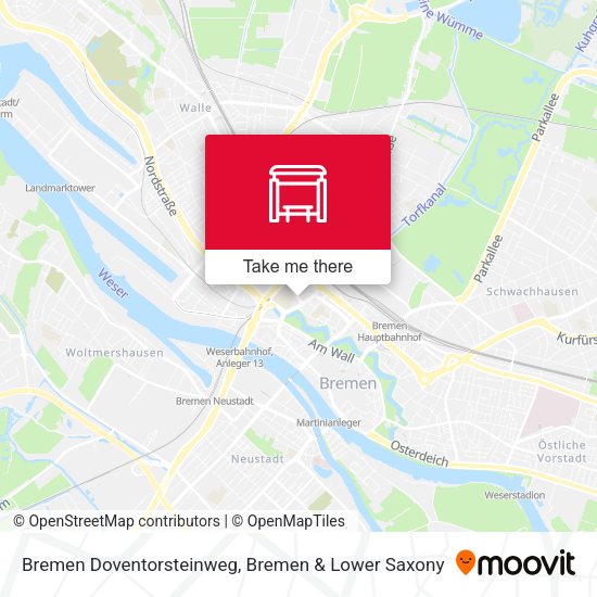 Bremen Doventorsteinweg map