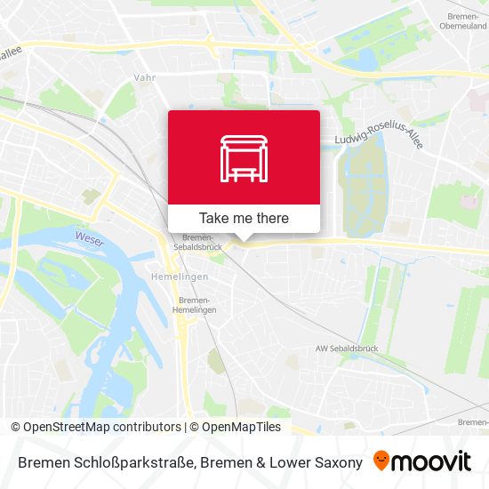 Bremen Schloßparkstraße map