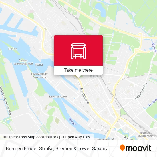 Карта Bremen Emder Straße