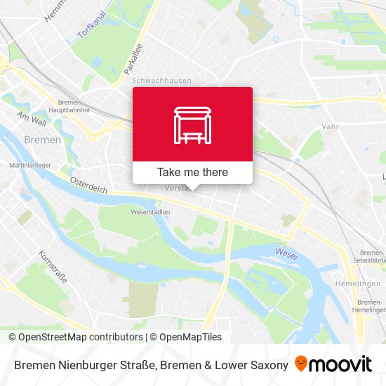 Bremen Nienburger Straße map