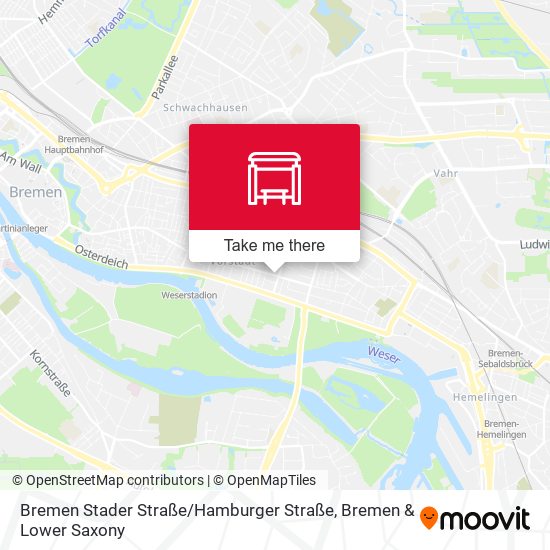 Карта Bremen Stader Straße / Hamburger Straße