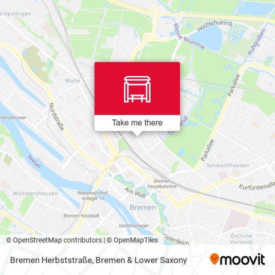 Bremen Herbststraße map