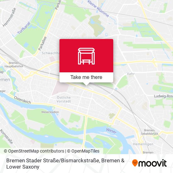 Bremen Stader Straße / Bismarckstraße map