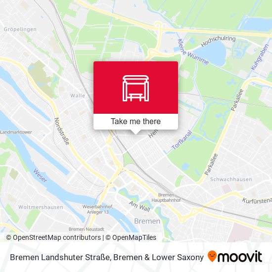 Bremen Landshuter Straße map