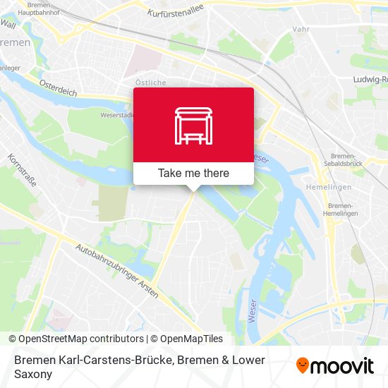 Bremen Karl-Carstens-Brücke map