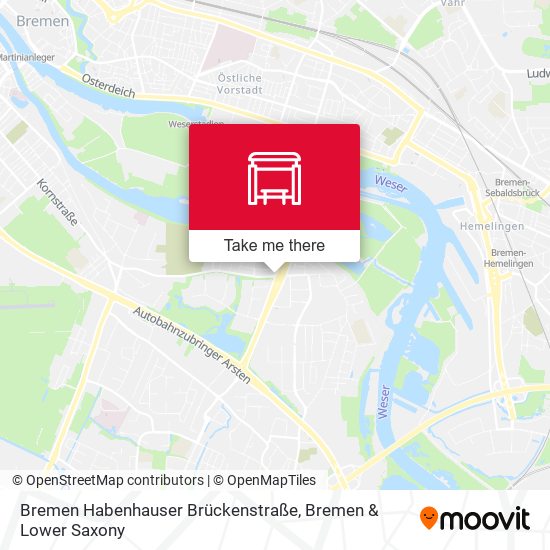 Bremen Habenhauser Brückenstraße map