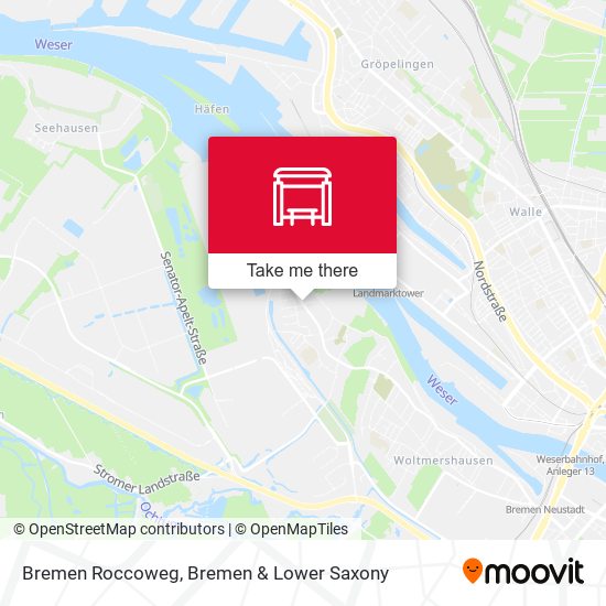 Bremen Roccoweg map