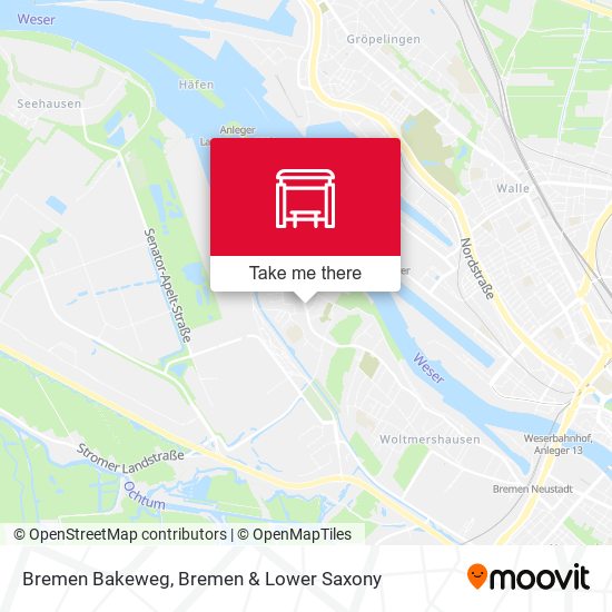 Bremen Bakeweg map