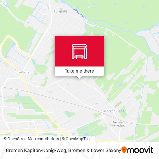 Bremen Kapitän-König-Weg map