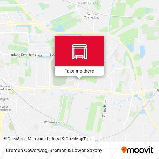 Bremen Oewerweg map