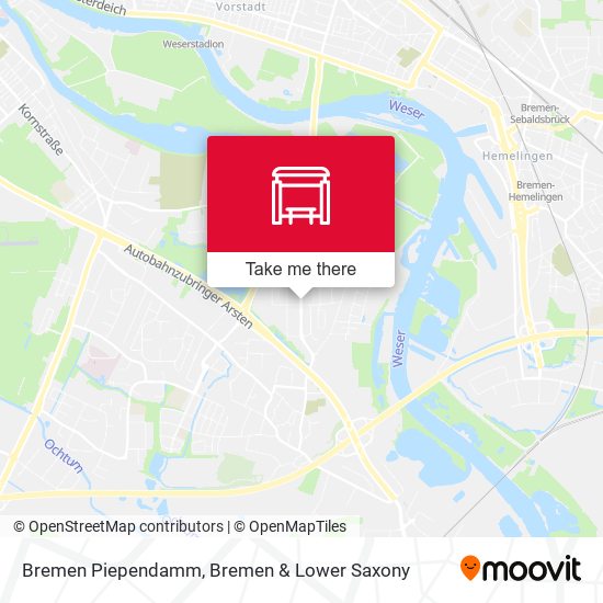Bremen Piependamm map