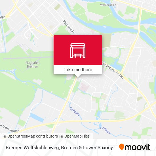 Bremen Wolfskuhlenweg map