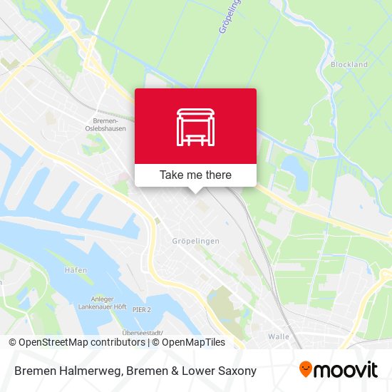 Bremen Halmerweg map