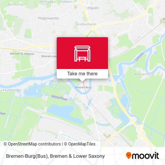 Bremen-Burg(Bus) map
