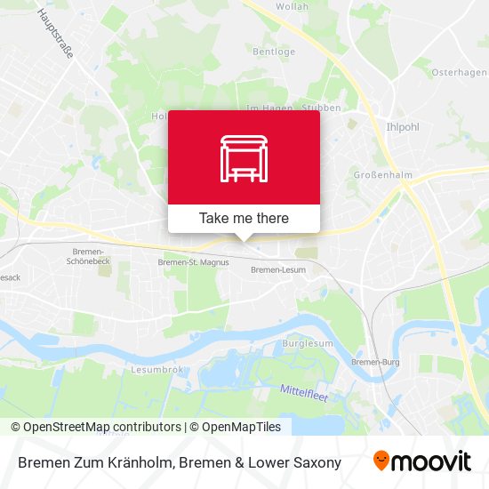 Bremen Zum Kränholm map