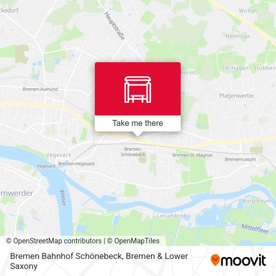 Bremen Bahnhof Schönebeck map