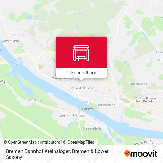 Bremen Bahnhof Kreinsloger map