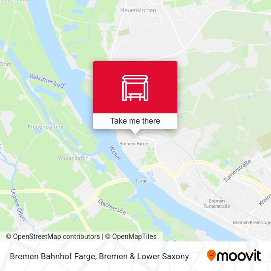 Bremen Bahnhof Farge map