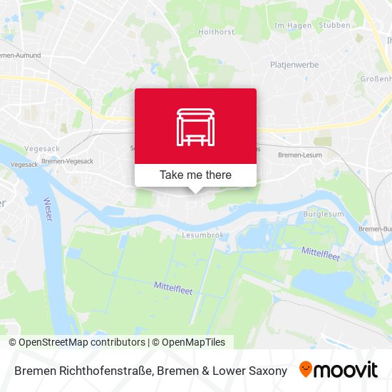 Bremen Richthofenstraße map