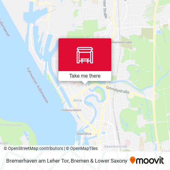 Bremerhaven am Leher Tor map