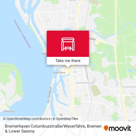 Bremerhaven Columbusstraße / Weserfähre map