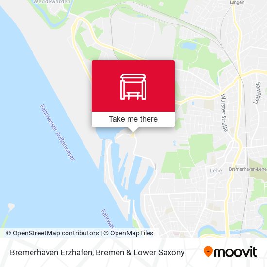 Bremerhaven Erzhafen map