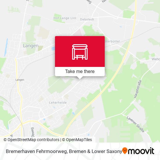 Bremerhaven Fehrmoorweg map