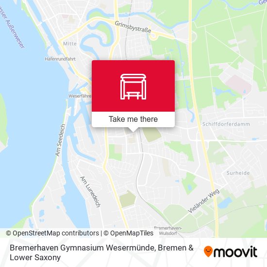 Bremerhaven Gymnasium Wesermünde map