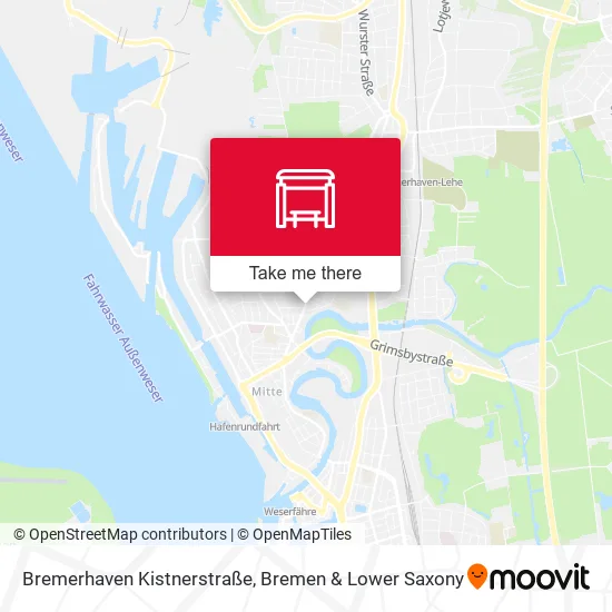 Карта Bremerhaven Kistnerstraße