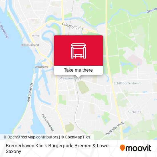 Карта Bremerhaven Klinik Bürgerpark