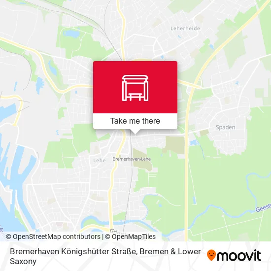 Карта Bremerhaven Königshütter Straße