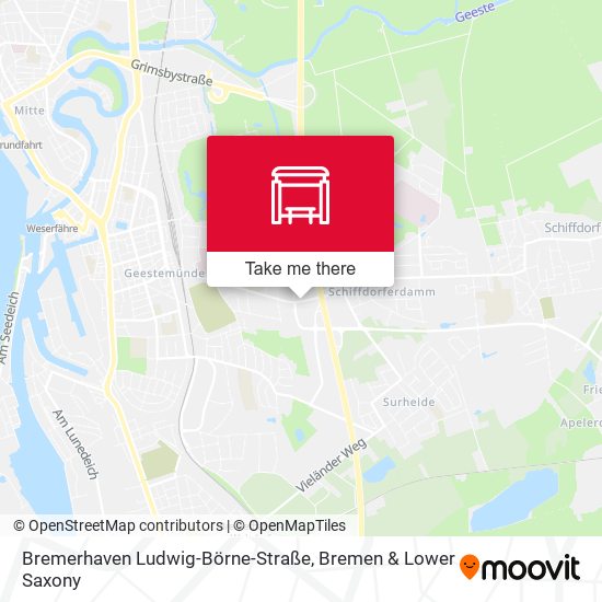Bremerhaven Ludwig-Börne-Straße map