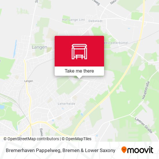 Bremerhaven Pappelweg map
