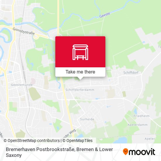 Bremerhaven Postbrookstraße map