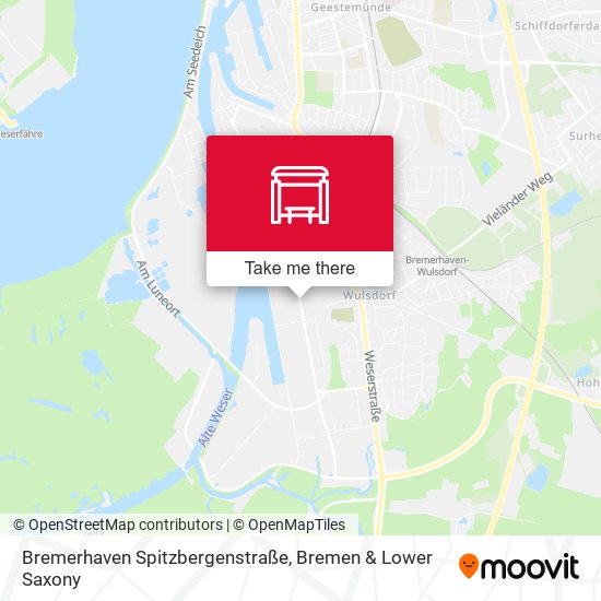 Bremerhaven Spitzbergenstraße map