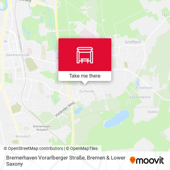 Bremerhaven Vorarlberger Straße map