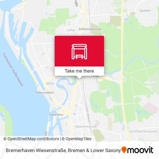 Bremerhaven Wiesenstraße map
