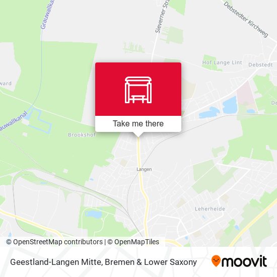 Geestland-Langen Mitte map