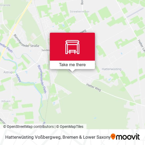 Hatterwüsting Voßbergweg map
