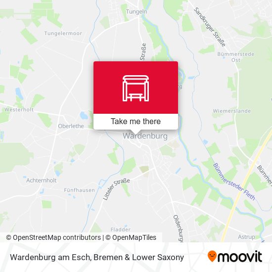 Wardenburg am Esch map