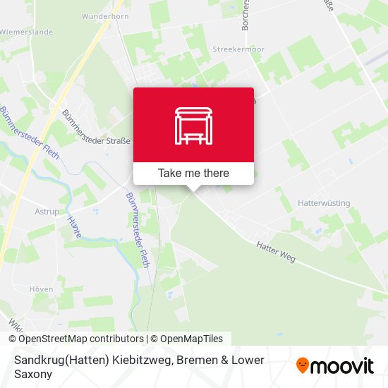 Sandkrug(Hatten) Kiebitzweg map