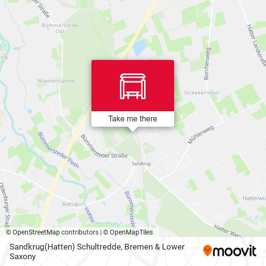 Sandkrug(Hatten) Schultredde map
