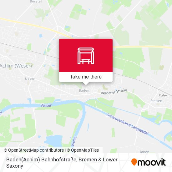 Baden(Achim) Bahnhofstraße map
