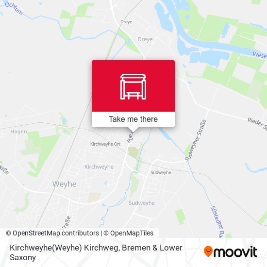 Kirchweyhe(Weyhe) Kirchweg map
