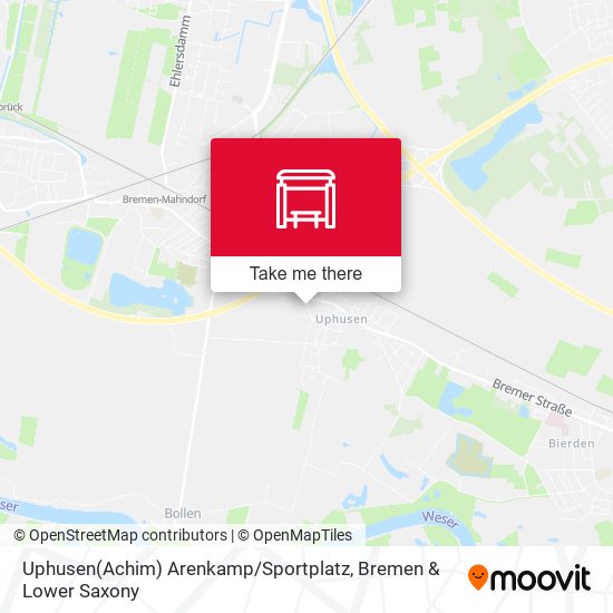 Uphusen(Achim) Arenkamp / Sportplatz map