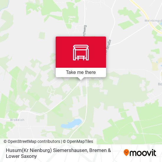 Husum(Kr Nienburg) Siemershausen map